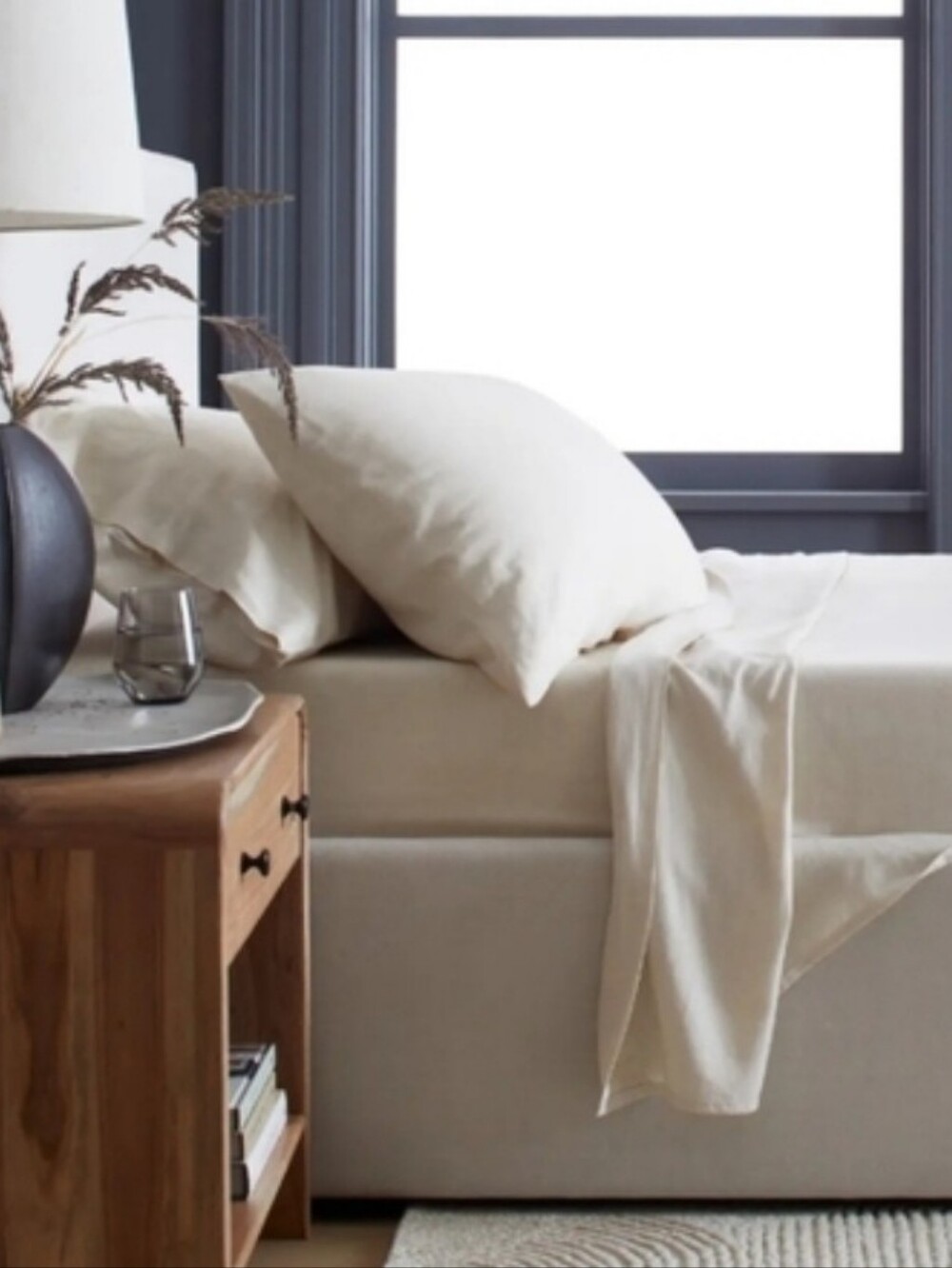 NWOT! Quince Linen & Bamboo Natural Pillowcases! Set Of 2 (Z1)